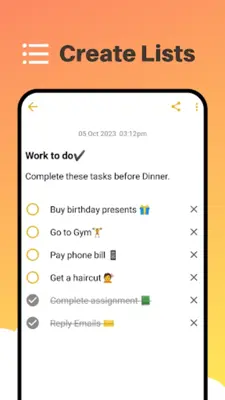 Notes - Notepad and Reminders android App screenshot 5