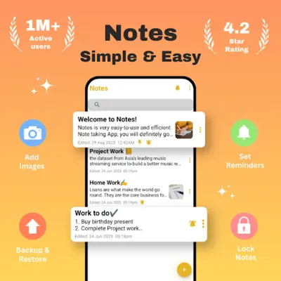 Notes - Notepad and Reminders android App screenshot 7